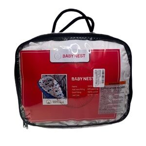 Luxury newborn baby lounger with pillow and soft breathable cover. 100% Cotton.